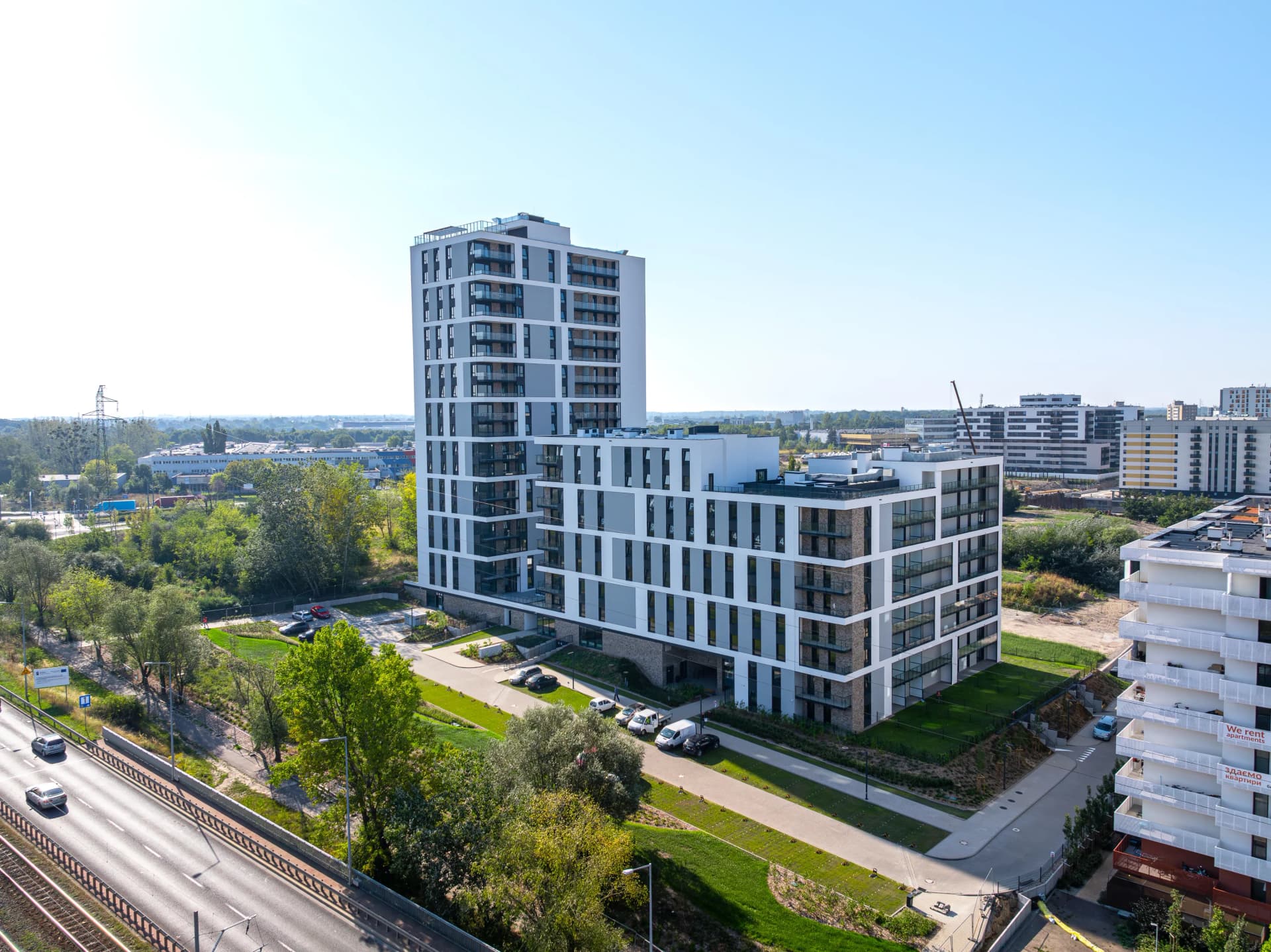 Panoramiqa Etap 1 – mieszkania na sprzedaż Poznań, widok z lotu ptaka